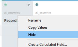 Removing unnecessary columns