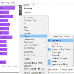 Expose filters on the dashboard